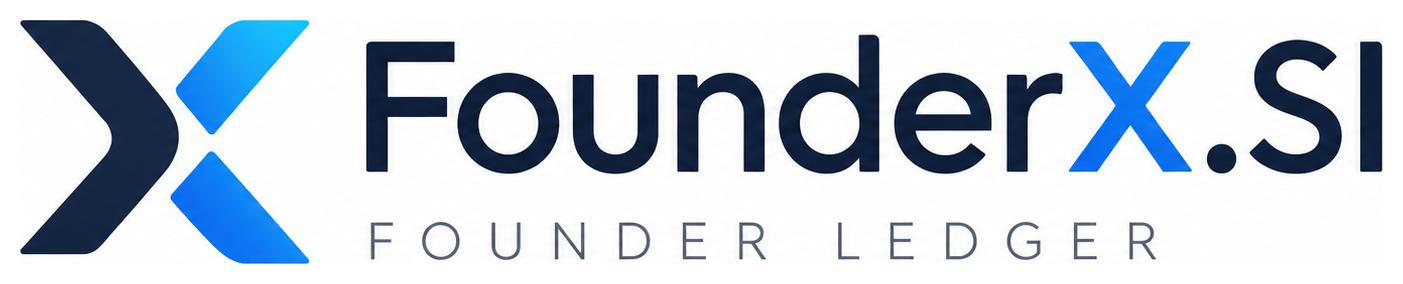 FounderX.SI — Founder Ledger